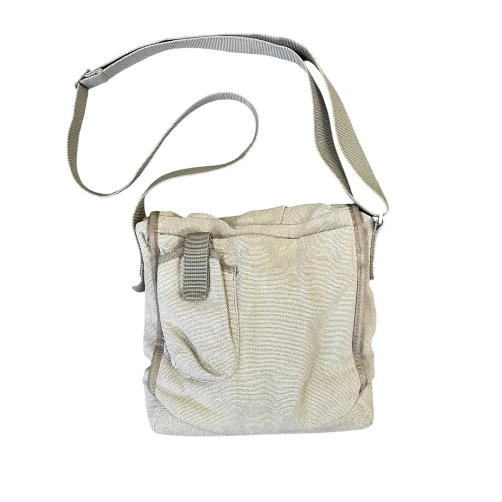 KEEN Hybrid Transport Messenger Bag Tan Canvas Crossbody Small Gorpcore Travel